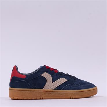 Victoria Smash Suede Gumsole Trainer - Navy Combi